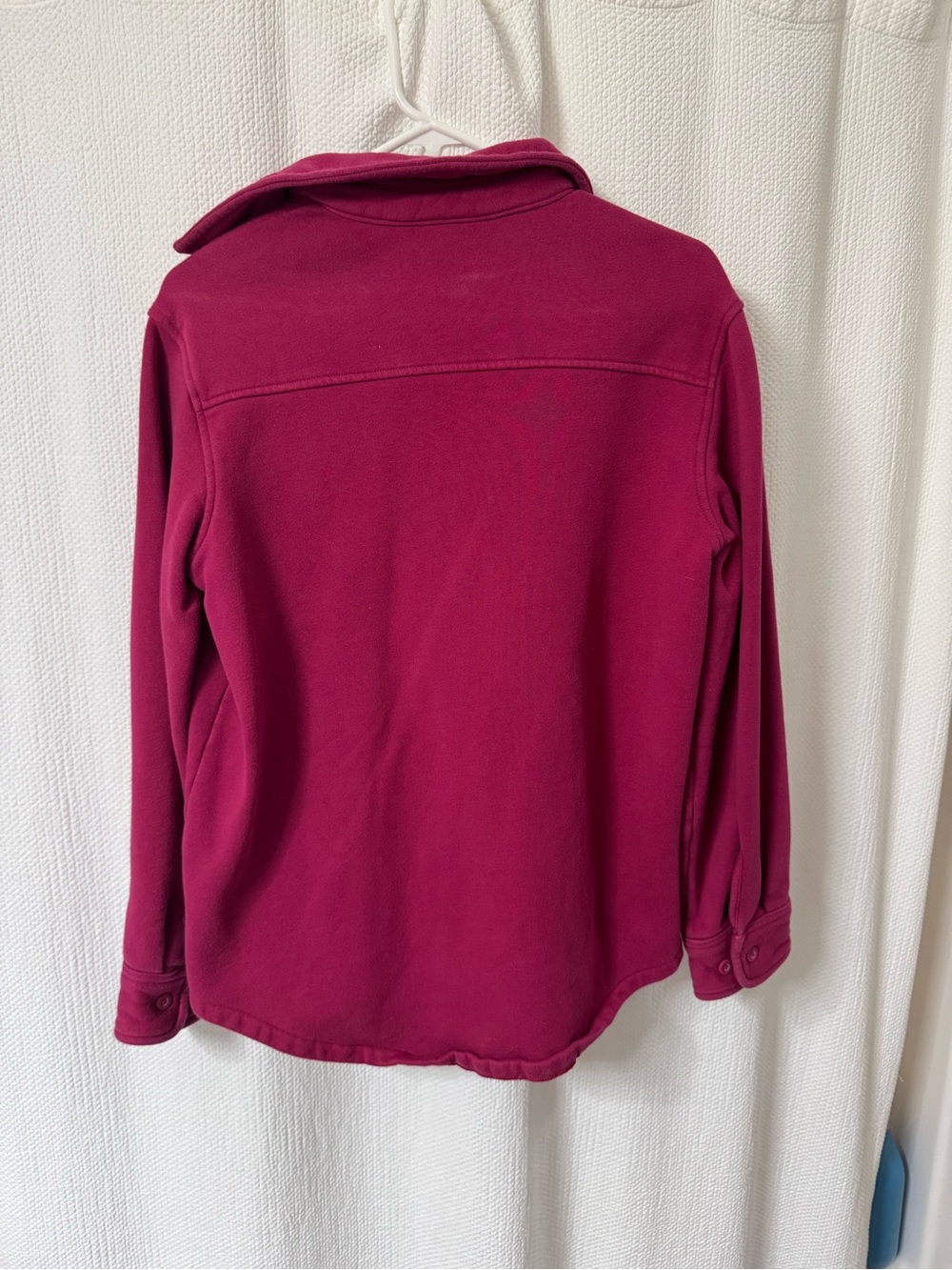 TNA Fuchsia Button-Front Fleece Jacket - Picture 3 of 3